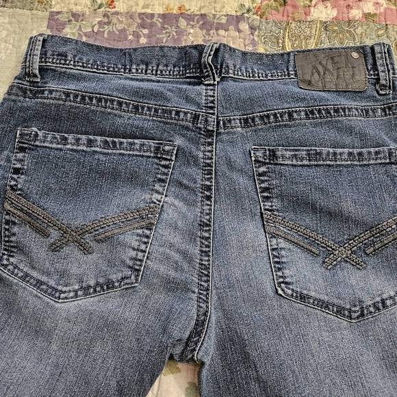 TK Axel Men's Slim Straight Faded Jeans Size 34x28 Stretch, 5-pocket Design - Picture 6 of 10